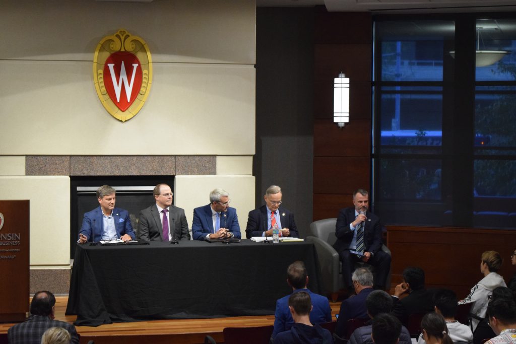 panelists and moderator Kim Ruhl